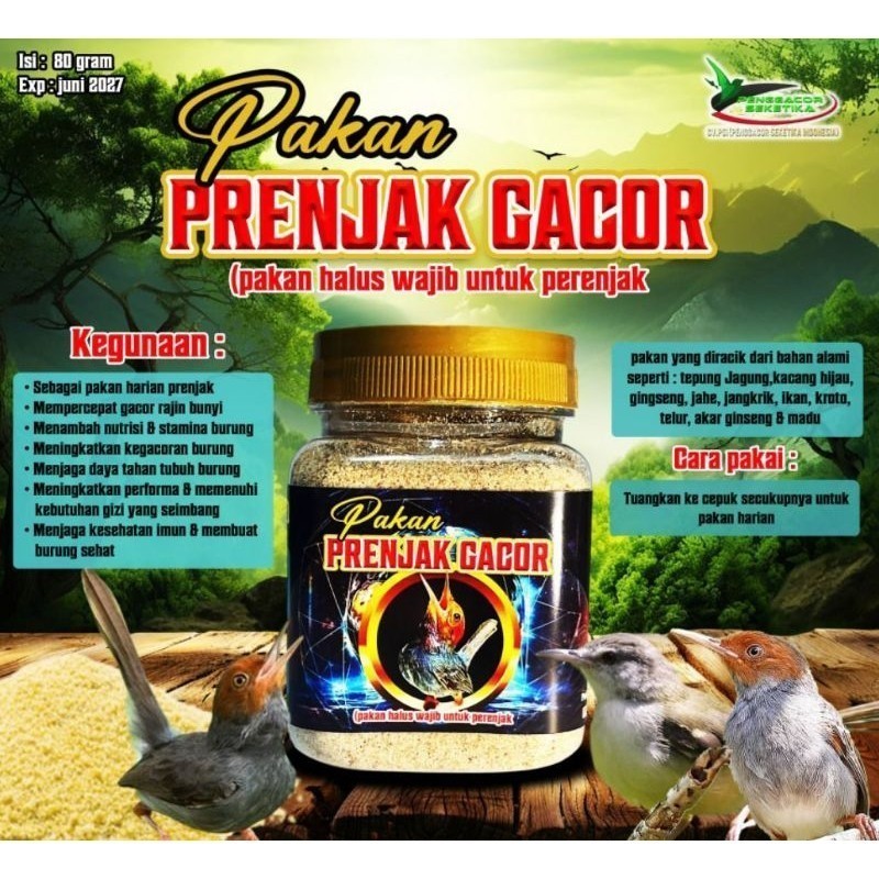 Pakan Prenjak Gacor Vitamin Suplemen Burung Pakan Burung Penggacor Supplement Penggacor