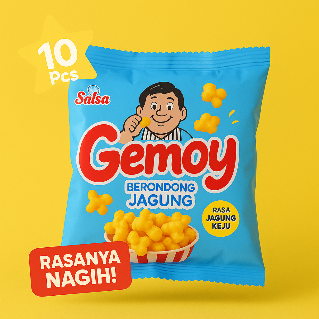 

[AF]10 pcs Gemoy Berondong Jagung | Salsa Cemilan Gurih Renyah