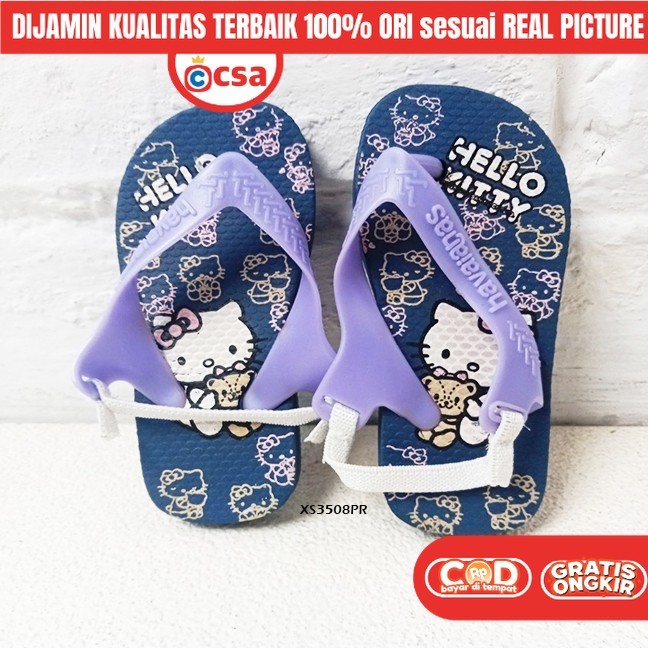 Sandal Jepit Japit Anak Perempuan Laki Laki Cewek Cowo Karet Tali Belakang Usia 1 2 3 4 Tahun