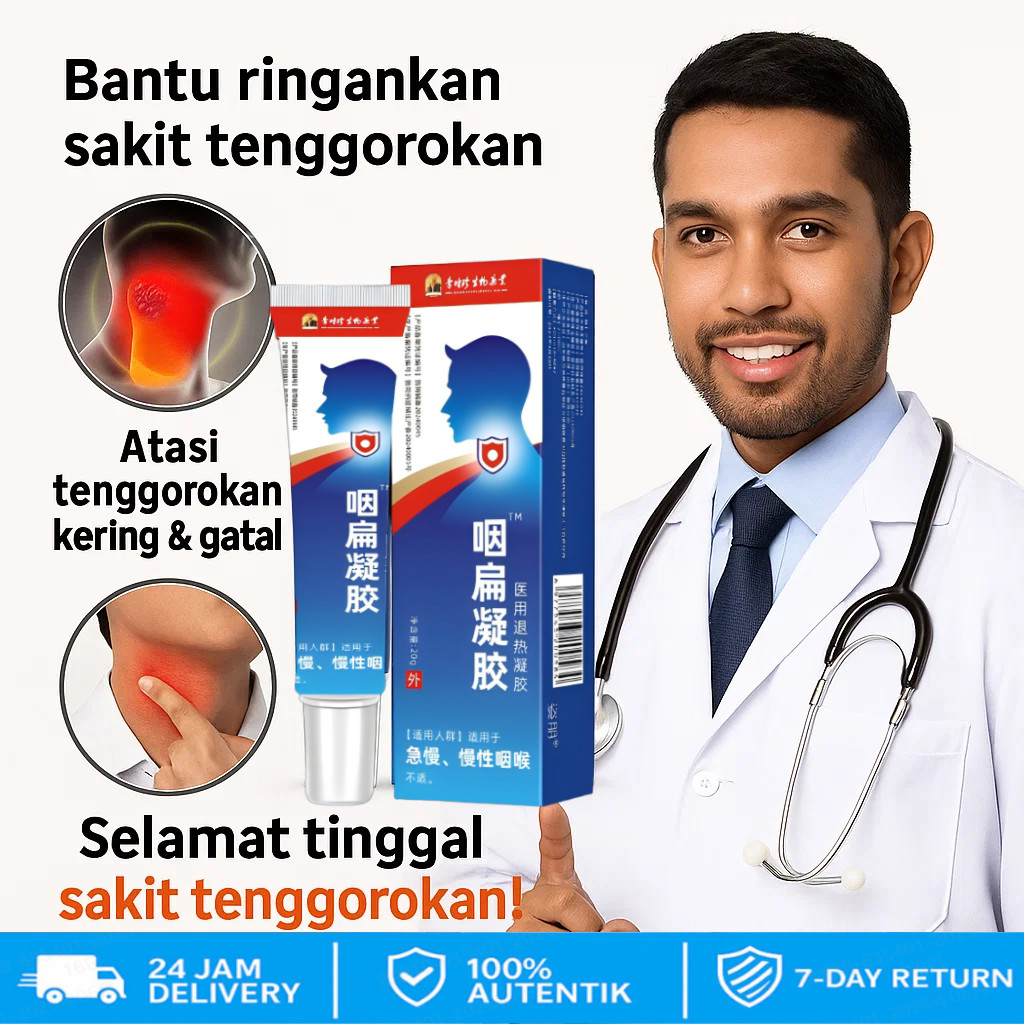 ⭐Beli 1 Gratis 1⭐【Pembunuh Faringitis】Gel Faringitis Flat Li Shizhen Medis/Gel Antipiretik Medis/Pen