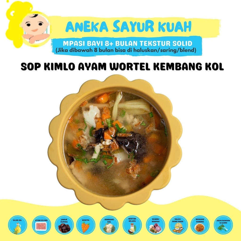 

SOP KIMLO AYAM KEMBANG KOL WORTEL (CATERING MAKANAN BAYI MPASI FROZEN BEKU/PENAMBAH BERAT BADAN ANAK)