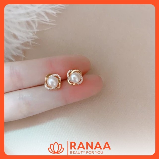 Anting Gulistan Lilit Mutiara Anting Stud Fashion Elegan