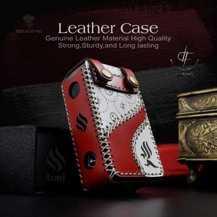 Leather Case genuine leather case trmlT200 seri monogram - edisi INDONESIA MERDEKA Free Lanyard