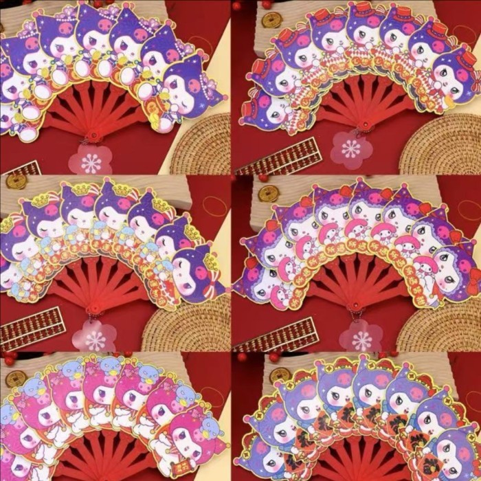 

NEW 2025 Angpao Kipas Kuromi Ultramen Kado Soevenir Angpau Anak Kartun Ampau SIncia Terbaru Sovenir Murah