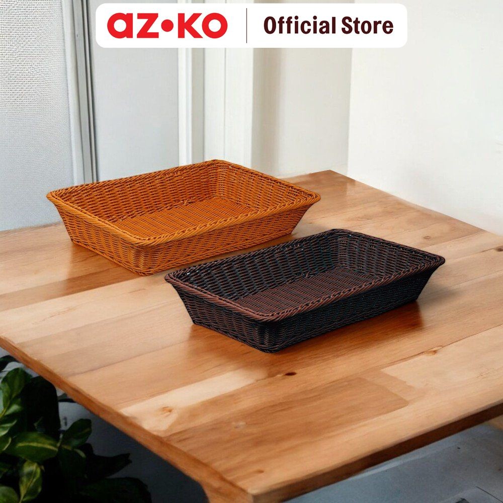 AZKO Stora Keranjang Parcel Plastik Storage Basket Kotak Penyimpanan Serbaguna Bin Organizer Tempat 