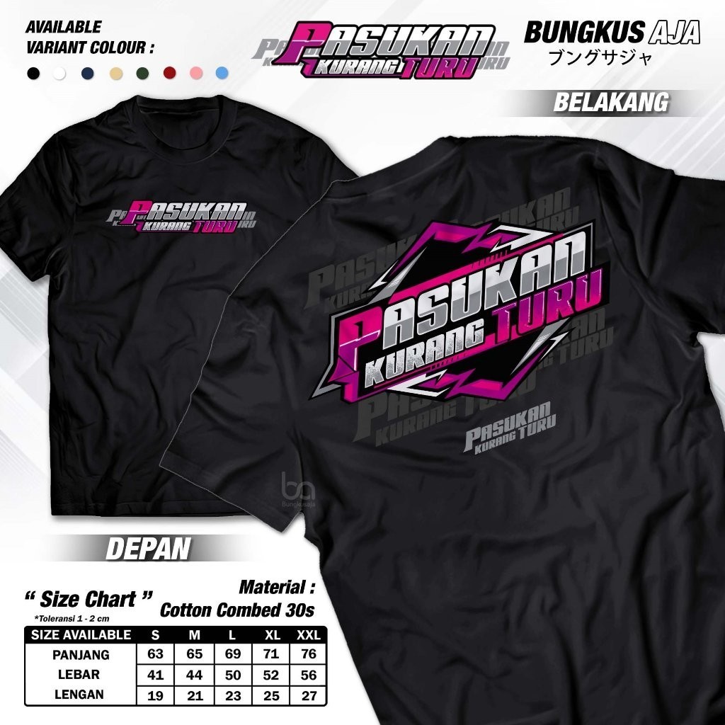 Kaos Pasukan Kurang Turu - Baju Kata Kata Jawa Keren Nyindir - Tshirt Driver Muda Truk Racing Lucu
