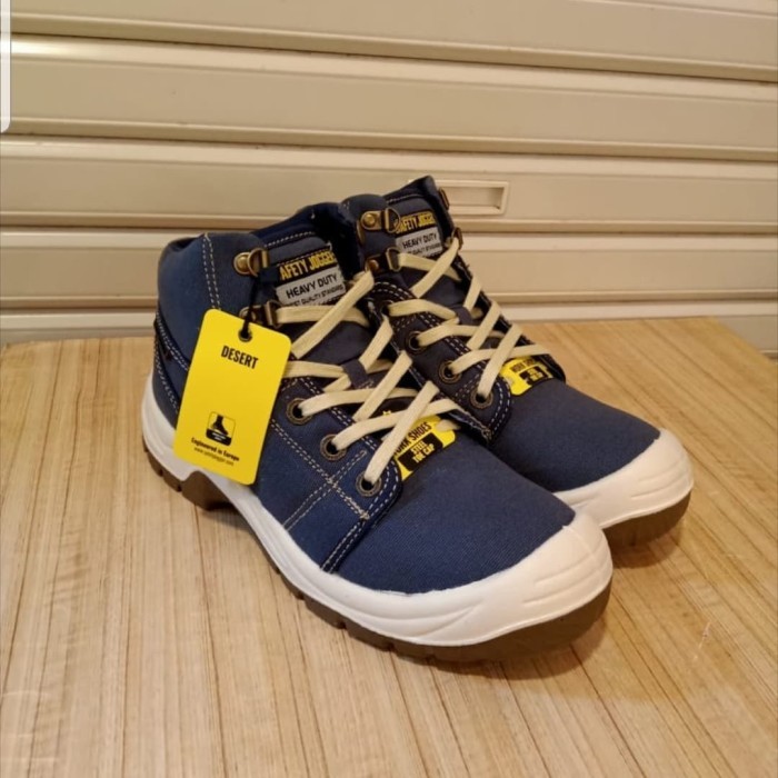 JOGGER SAFETY SHOES DESERT BIRU. SEPATU SAFETY JOGGER