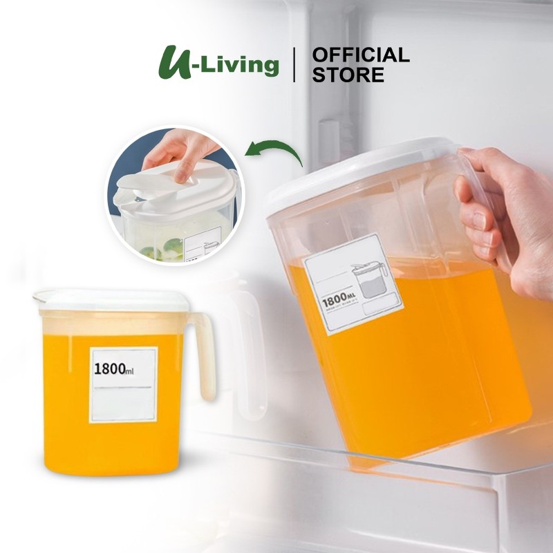 U-Living Water Jug Botol Kulkas Tempat Minum 2500ML BPA Free Tahan Panas TB001