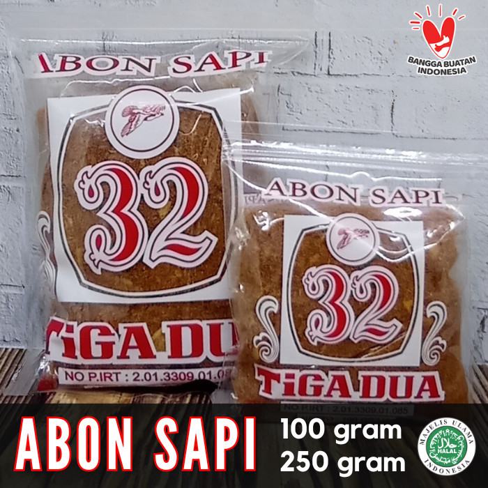 

Abon Daging Sapi Asli Cap 32 250 gram Halal