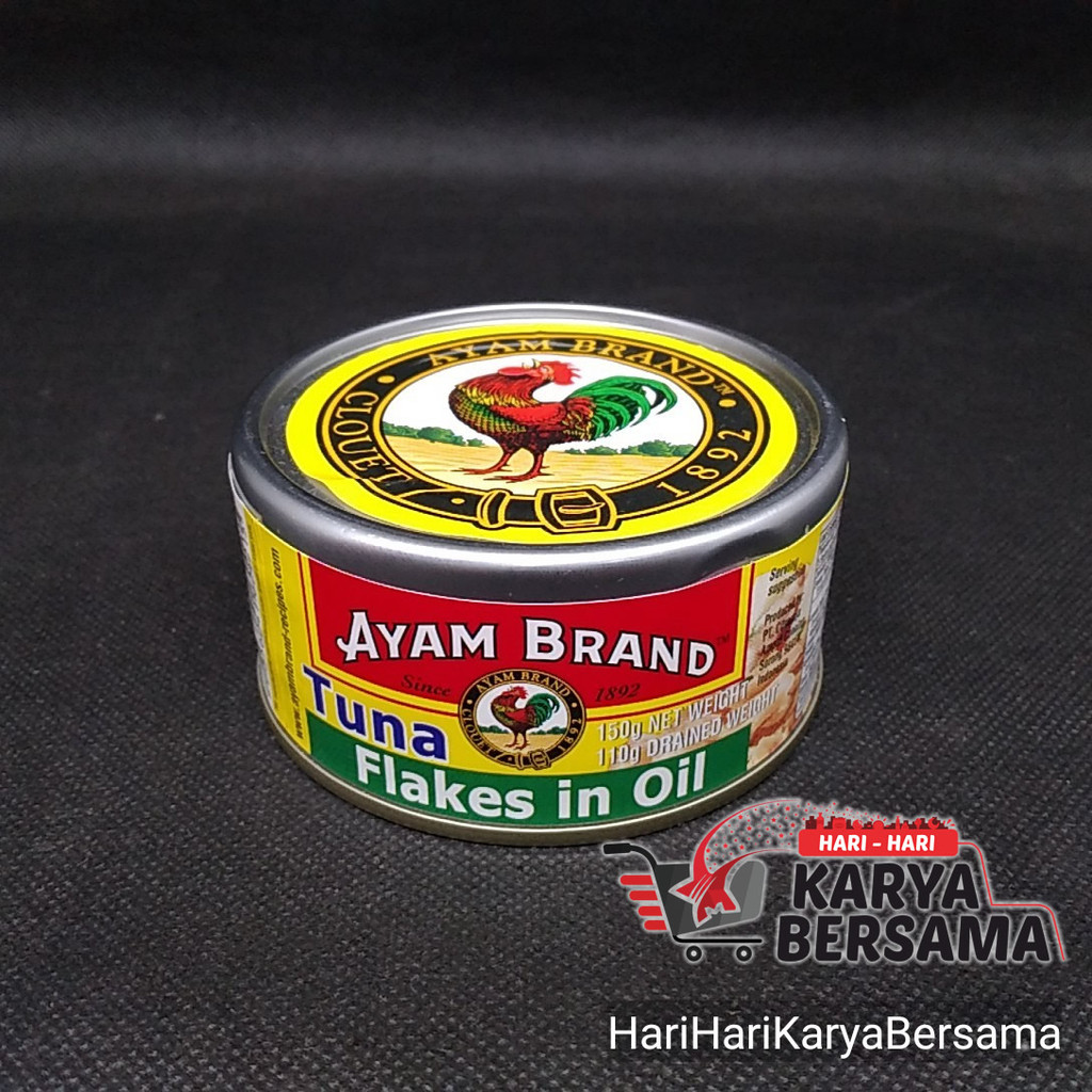 

MAKANAN KALENG AYAM BRAND TUNA FLAKES IN OIL MINYAK 150GR