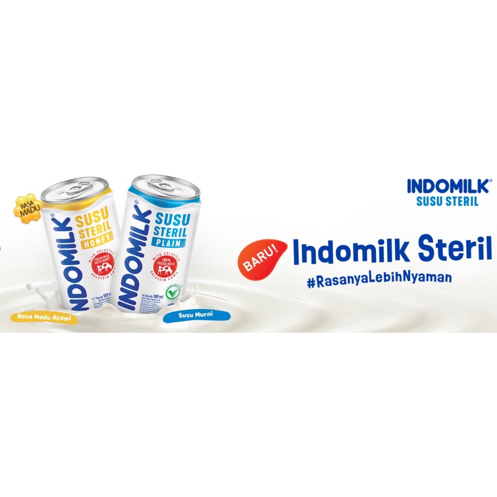 

WP - Indomilk Susu Steril 189ML Can [Original Plain | Honey]