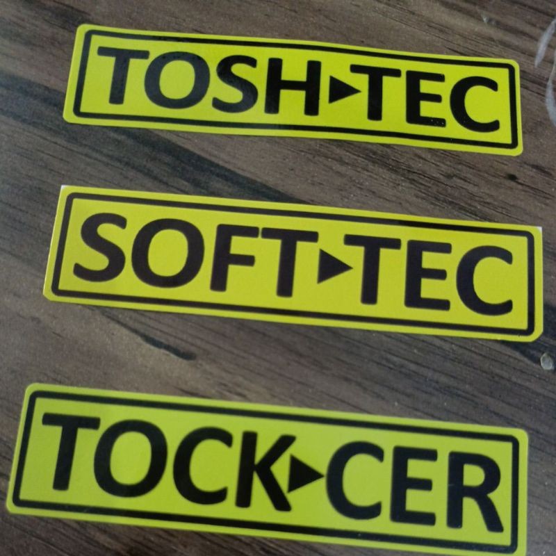 STIKER EMBLEM KNALPOT TOSHTEC MOTOR NINJA