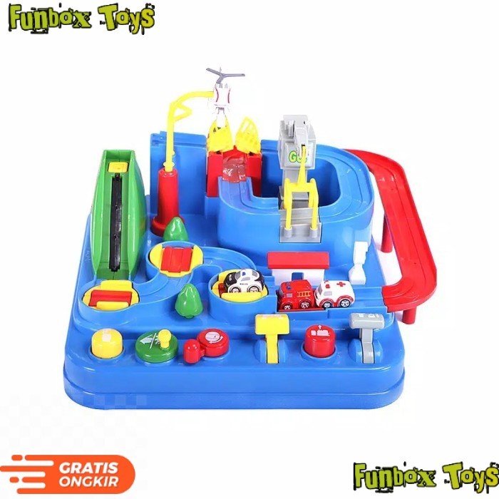 (PSD) Mainan Anak Car Adventure Brain Game Parking Lot Car Track Big Car Adventure Mainan Anak - CAR