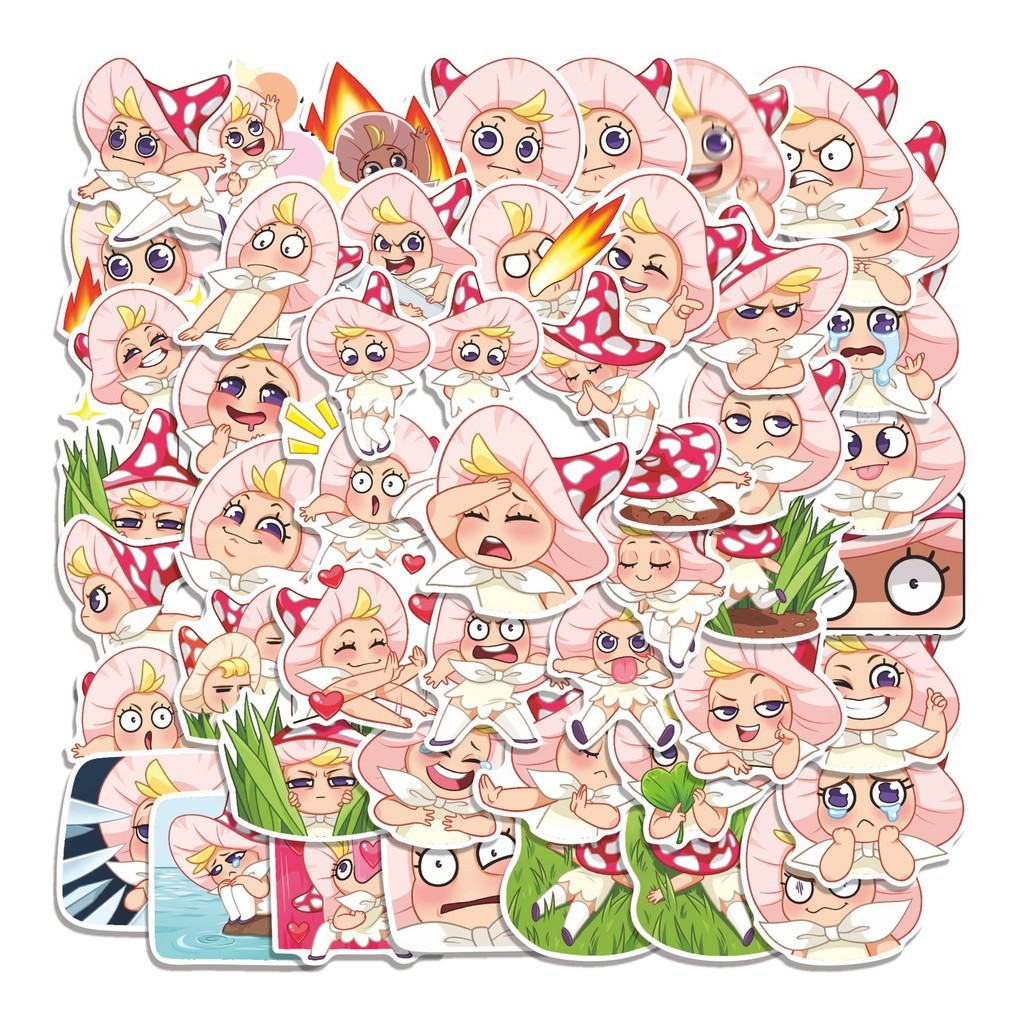 

COD 50 Pcs Stiker VK Marusya Lucu Anti Air Untuk Dekorasi Notebook Sepeda Skateboard Handphone DIY