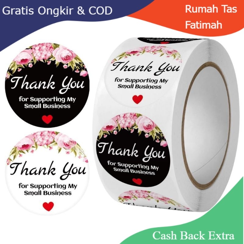 

Promo Sticker Thank You Roll isi 500 pcs / Stiker Terima Kasih Warna / Sticker Thank You Amplop / Stiker Jajan By Rumah Tas Fatimah