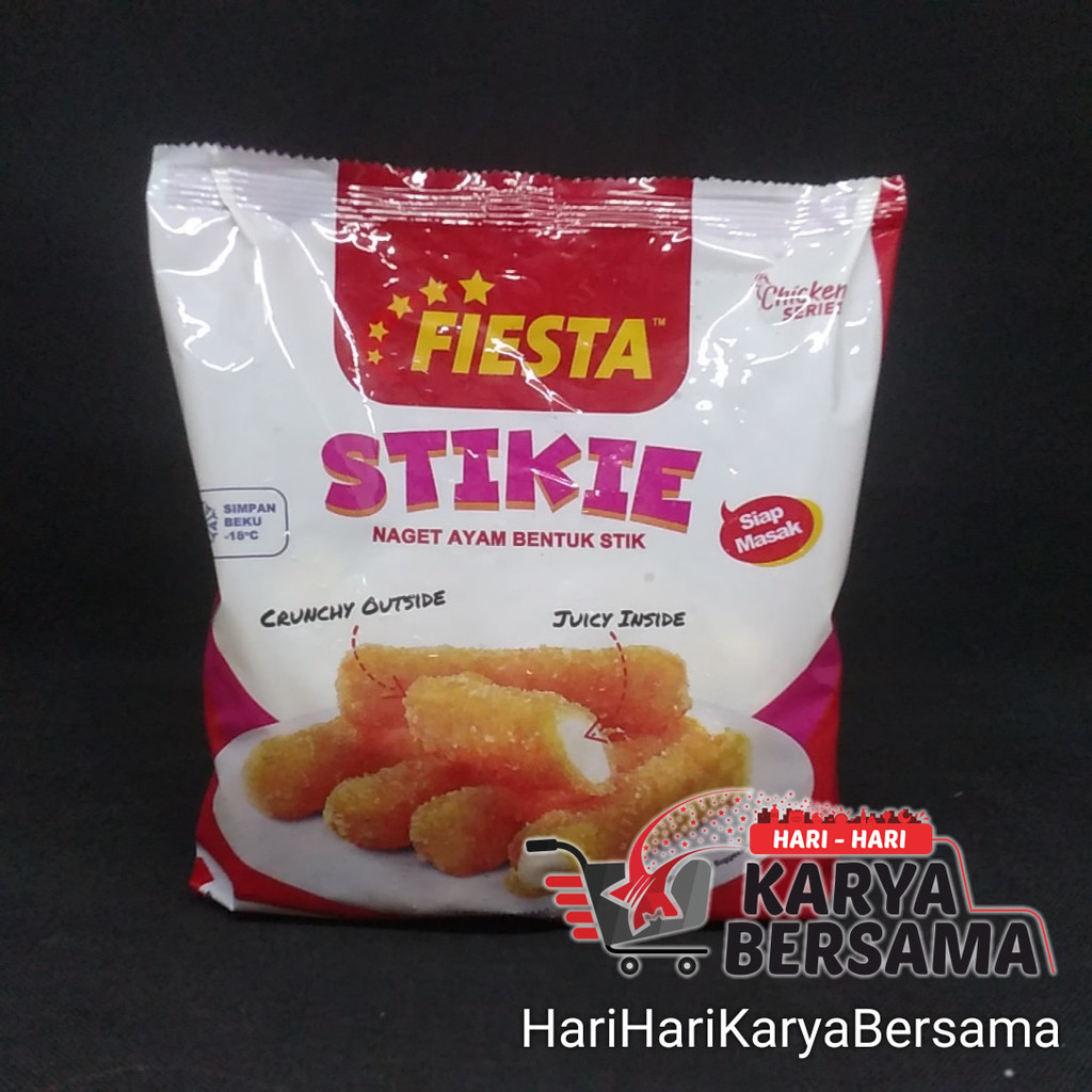 

FIESTA STIKIE NAGET AYAM BENTUK STIK 400GR