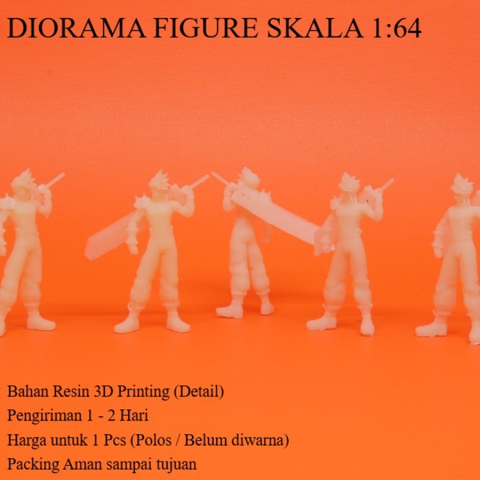Cloud Strife Diorama 1/64  miniatur Mini Figure