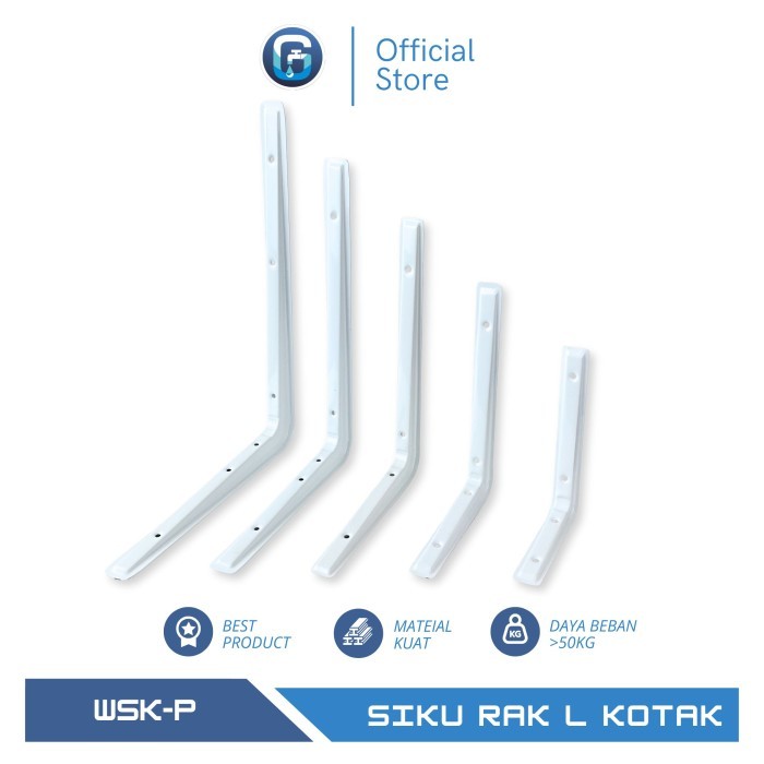 PROMO SIKU L KOTAK RAK DINDING / SIKU L RAK DINDING / SIKU PENYANGGA RAK DINDING KOTAK / SIKU L