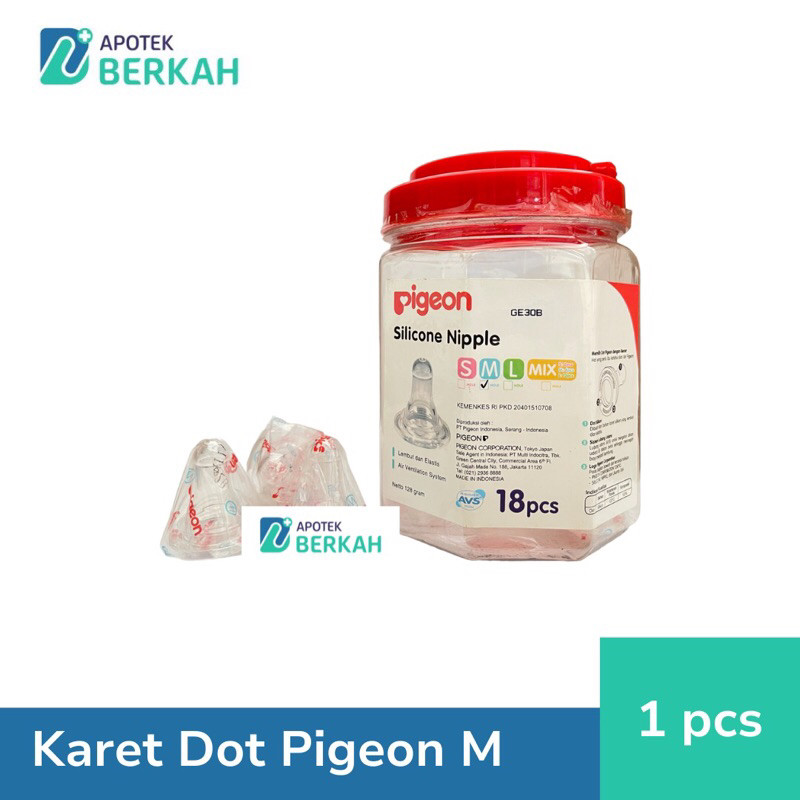 PIGEON Dot Slim Neck Size M Isi 1 Pcs | Karet Dot Bayi
