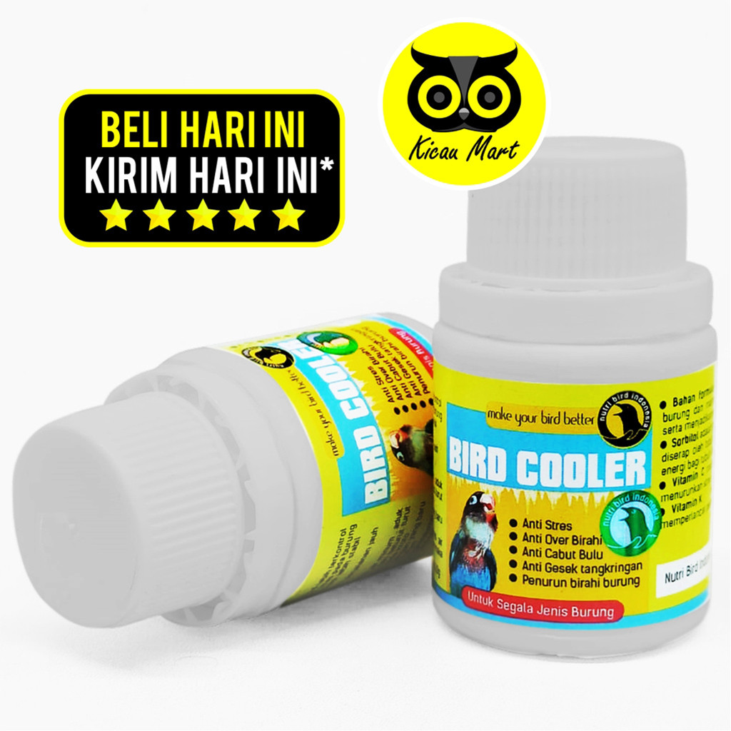 KICAU MART Bird Cooler Obat Turun Penurun Birahi Burung Anti Stress Obat Over Birahi Agresif Burung 