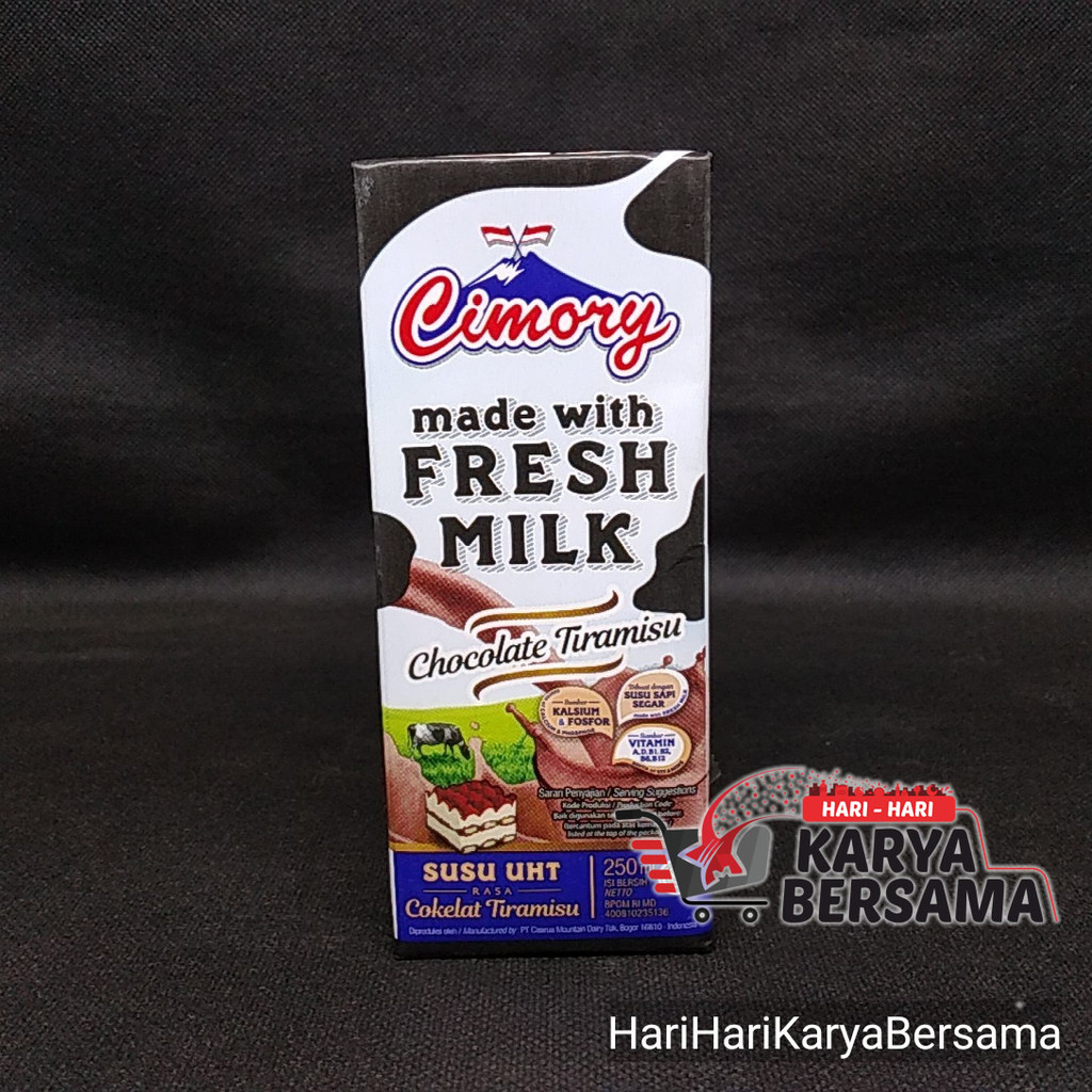 

MINUMAN SUSU CIMORY UHT FRESH MILK CHOCOLATE TIRAMISU 250ML