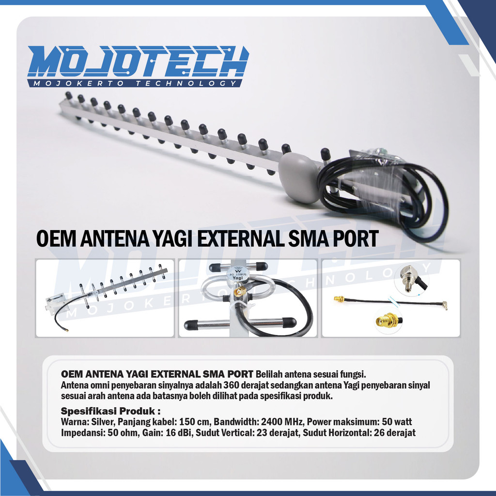 AccessGo Oem Antena Yagi External Sma Port - Mojotech