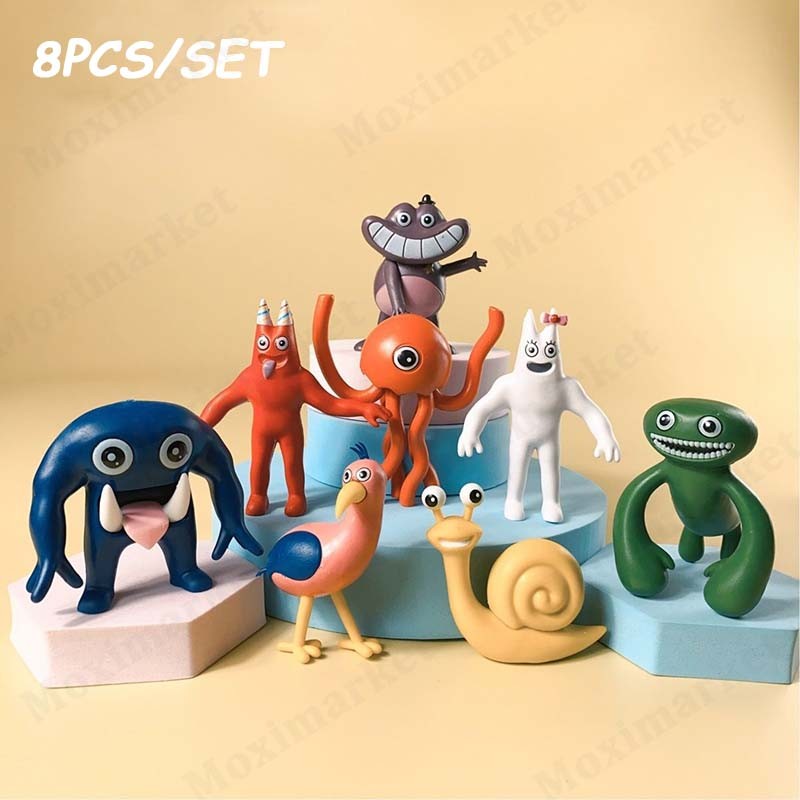 8pcs Garten of Banban Action Figure Captain Fiddles Jumbo JoshOpila Model Burung Mainan Boneka Untuk
