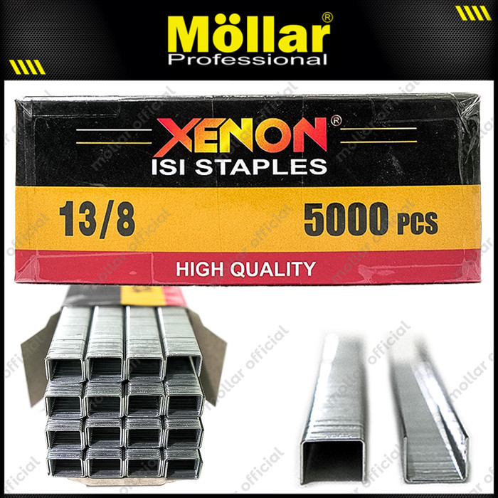 

XENON Stapless Tembak 13/8 - Isi 5.000 pcs - Obi Teknik