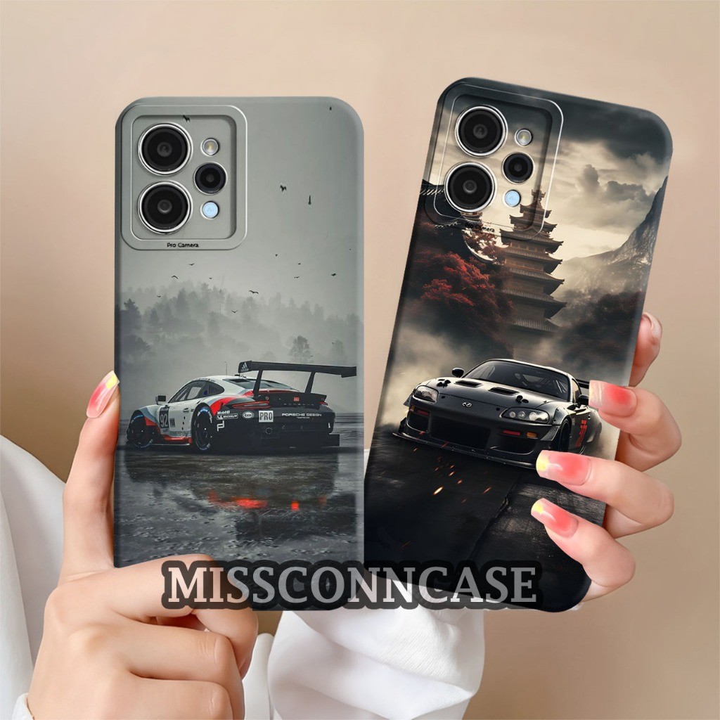Softcase Hp Redmi 12 12C 9C 9A 10A 10C Poco C40 9T 8 9 10 4G Redmi 10 5G Motif Mobil Balap Aesthetic