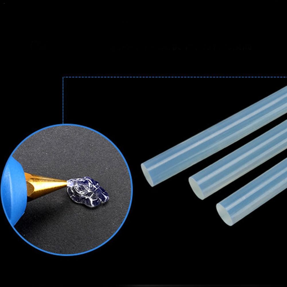 

10pcs Hot Melt Glue Stick DIY Super Stick Glue Brute Force Translucence White 7x100mm High Viscosity Glue Glue Stick Repair Tool