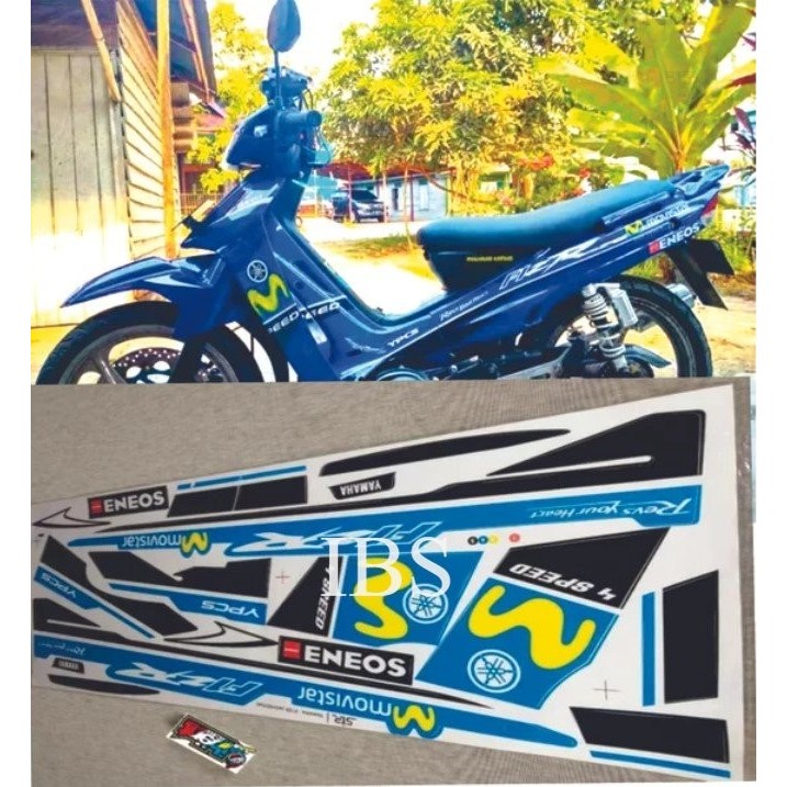 STIKER STRIPING FIZR FIZ R MOVISTAR BIRU MUDA TOSCA POLET Stiker STIKER