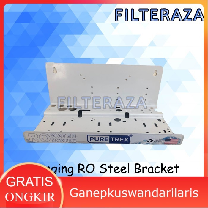 Hanging RO Steel Bracket Rangka Besi Mesin Reverse Osmosis 10 Inch Ganepkuswandarilaris