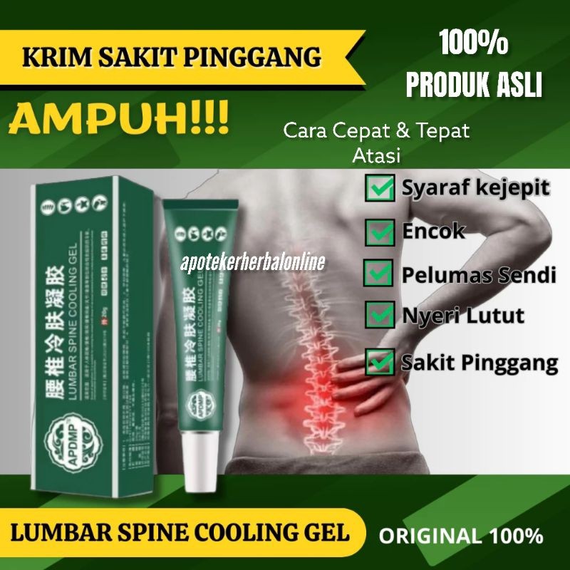 APDMP Salep Lumbar Asli Original Lumbar Cold Compress Lumbar Cream Lumbar Spine Cooling Gel Lumbar T