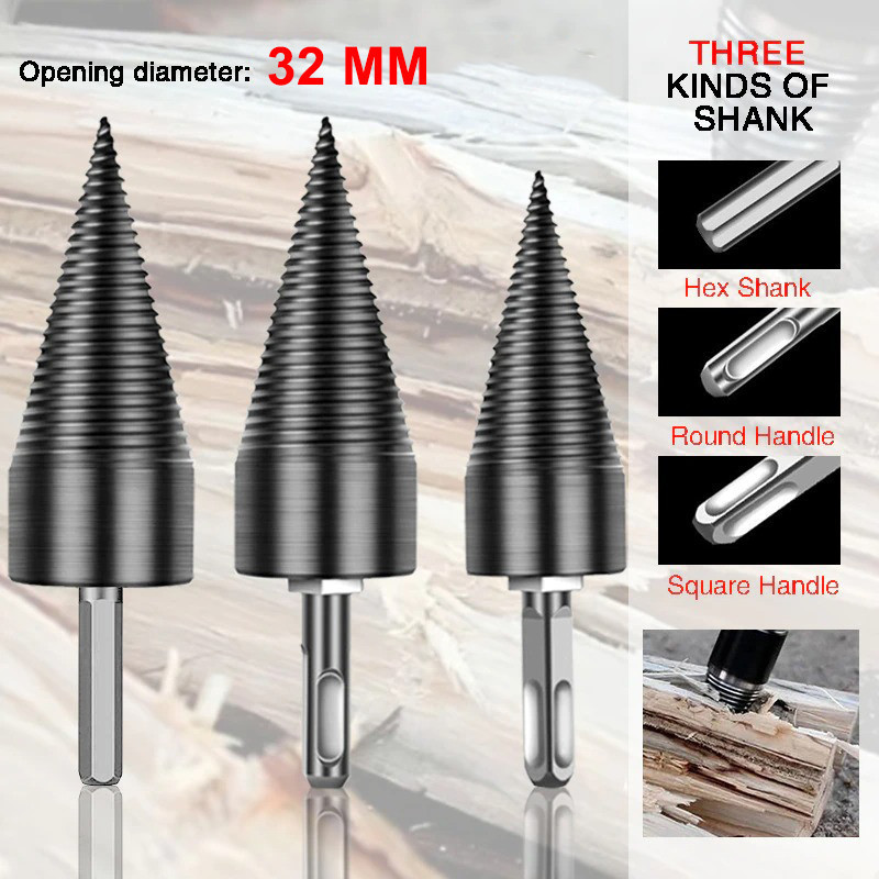 

- HAOSHAN Mata Bor Split Wood Cone-Drilling Square Handle 32mm - SH32 -