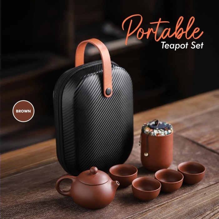 

[0k_market1] Kado Nikah | Hampers Set Teapot Premium | Wedding Gift | Kado - Brown