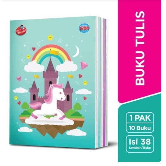 

BUKU TULIS SIDU 38 LEMBAR / BUKU SEKOLAH 1 PACK ISI (10 BUKU)