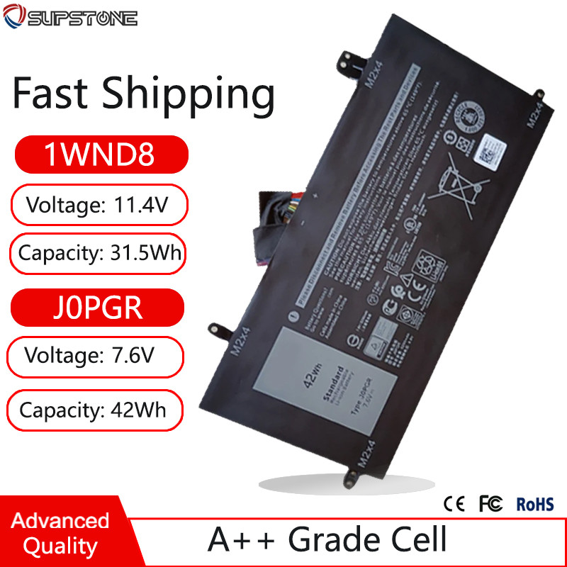New J0PGR 1WND8 Laptop Battery For Dell Latitude 12 5285,5290 2-IN-1,T17G JOPGR X16TW T17G001 T17G00