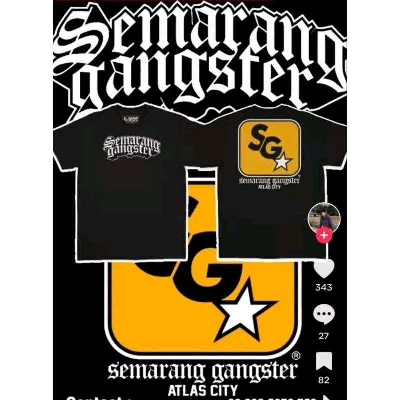 T'shirt/ Kaos Semarang Gangster