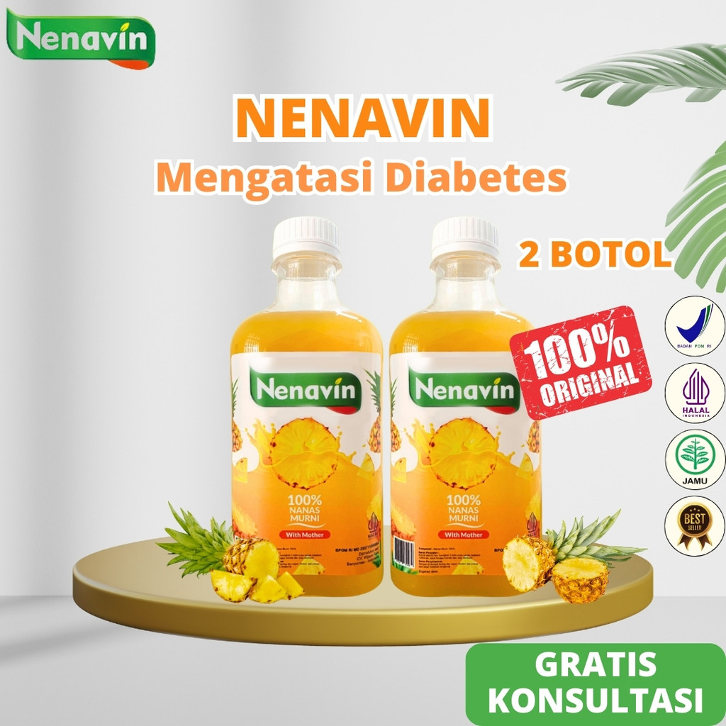 

NENAVIN -Cuka Nanas Mengatasi Diabetes Mengontrol Kadar Gula Darah Menjaga Kesehatan Kulit - 2 Botol