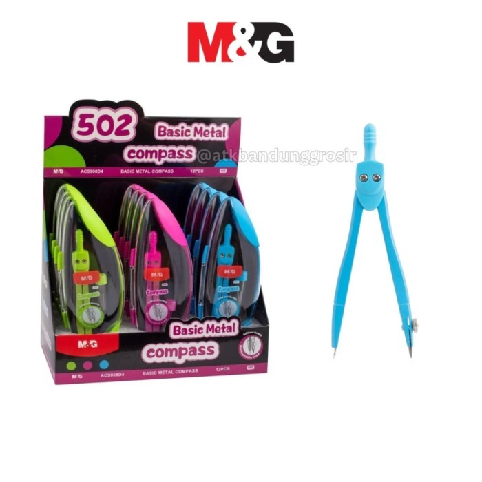 

Jangka M&G Bahan Metal Steel 3 Warna Lucu ACS908D4 Alat Tulis Sekolah - ACS908D4