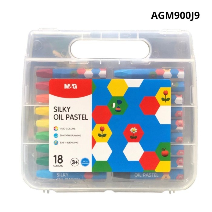 

Silky Oil Pastel M&G 18 Colours AGM900J9 Krayon Halus 18 Warna - AGM900J9