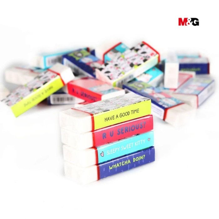 

Penghapus M&G So Many Cats Soft Eraser 4B Bahan Karet Putih - Eraser W 963J1 Small