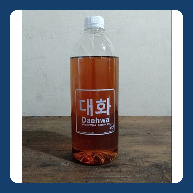 

1 liter botol plastik minyak wijen/sesame oil pure 100%/murni halal