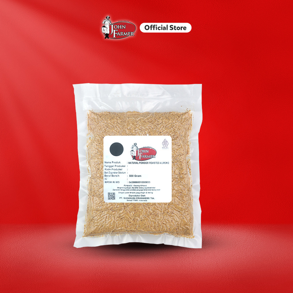 

John Farmer - Natural Powder Roasted Bubuk Almond Panggang 500gr (tepung almond panggang (almond powder panggang/ almond bubuk panggang)