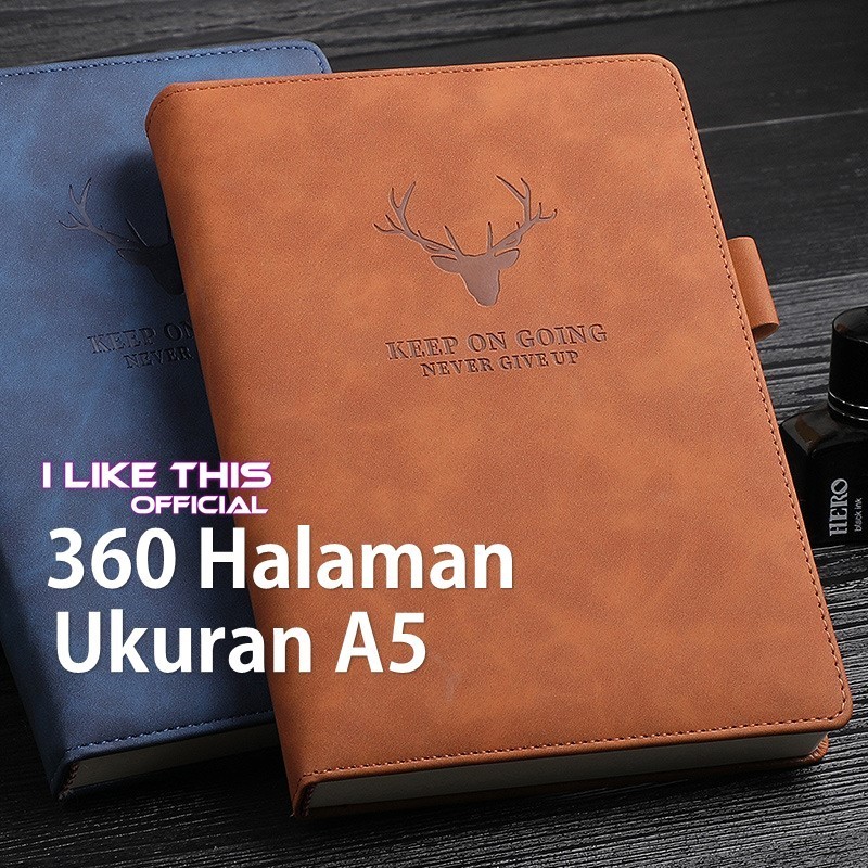 

PROMO HARI INI Buku Agenda Catatan Kerja Meeting Planner NoteBook Notepad Diary Binder Cover Kulit A5