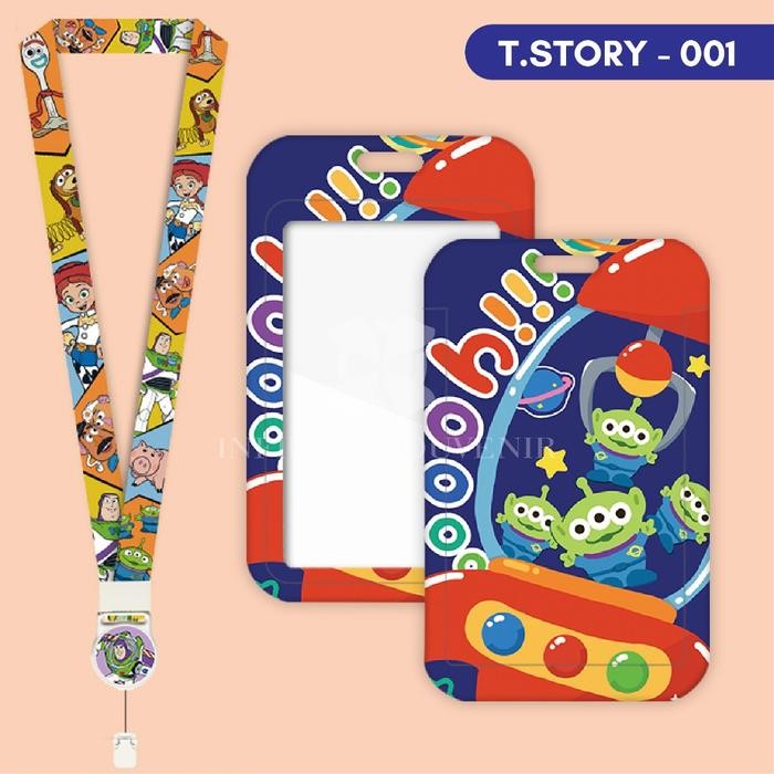 

READY (N017) ID Card Holder Tali Yoyo Toy Story / Nametag Yoyo Buzz / Woody / James / Bunny / Potato / Card Holder Yoyo / Card Holder Tali Bisa Ditarik - N017 - T.Story 01