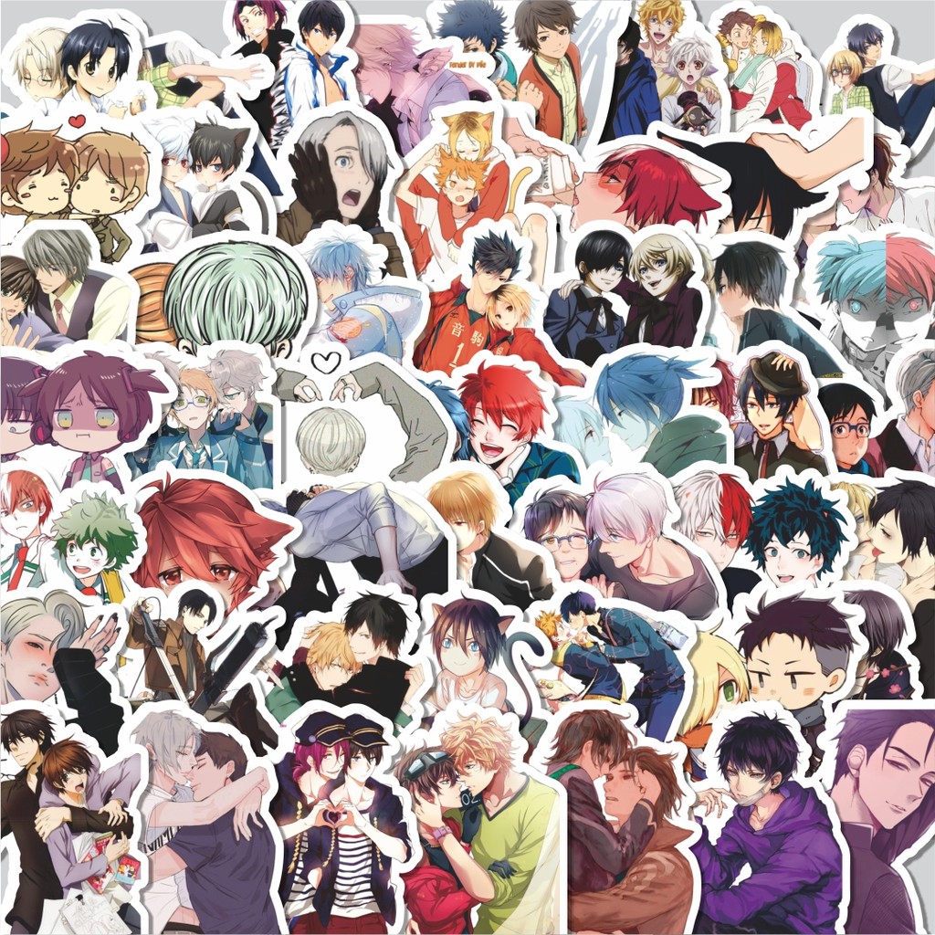 

Stiker Cutting Pack Stiker Anime Boys Love Isi 100Pcs Series Aesthetic Lucu Keren Untuk Koper Bahan Vynil