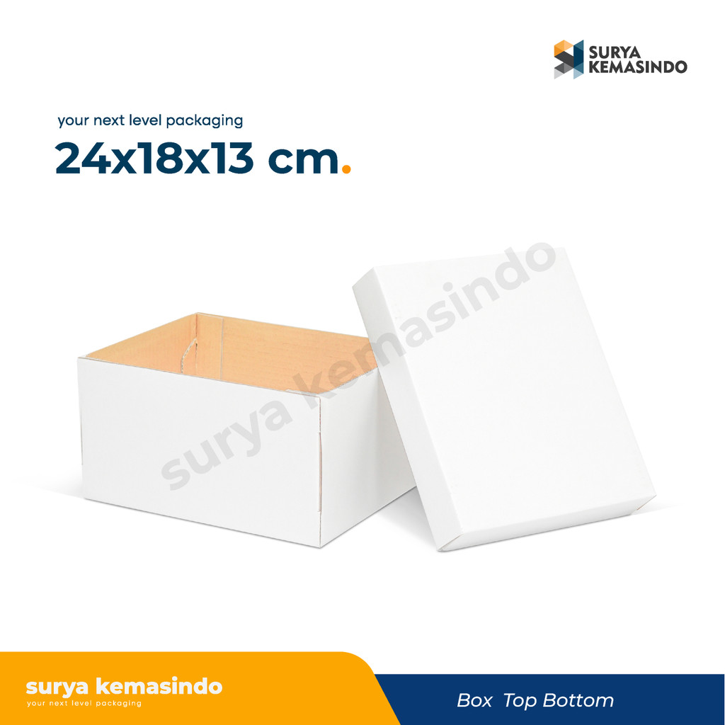 

Box 24x18x13 ( NSN TOP/BOT ) Tart/Puding/Kardus/Karton/Paking/kardusbox/Hampers/KemasanKardus/Kemasan/Packaging/Boxes/Topbottom/Tinggi10/Tinggi13