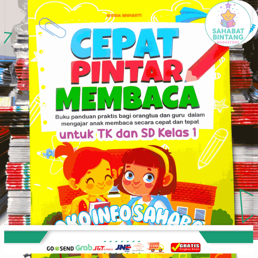 Buku Anak Cepat Pintar Membaca Untuk TK dan SD Kelas 1 Ukuran Jumbo
