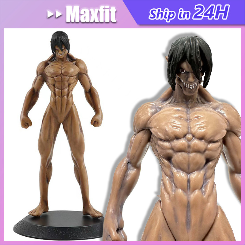 Action Figure Attack On Titan Eren 15.5Cm Action Figur Topper Cake Mainan Pajangan Hiasan Miniatur